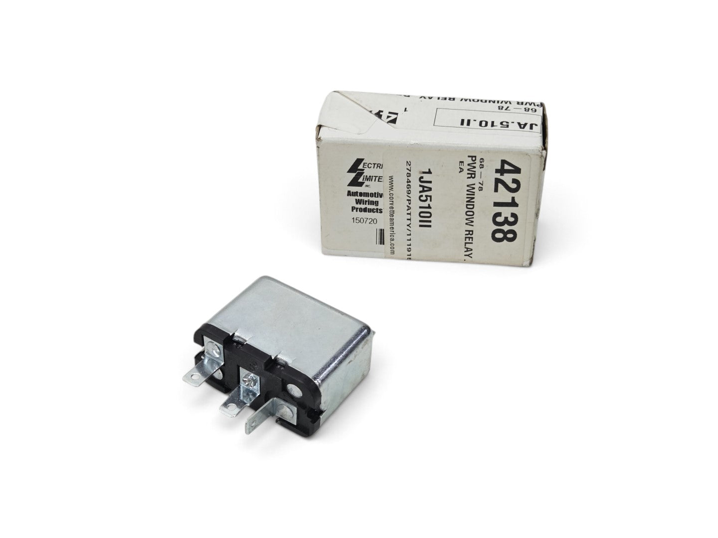 Send it Auto Parts Chevy Corvette C3 power window motor relay with original packaging box