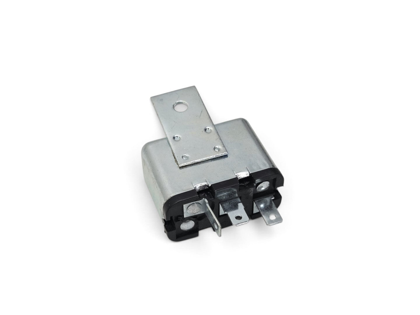 Send it Auto Parts 1968-1978 Chevy Corvette C3 power window motor relay with metal housing and electrical terminals