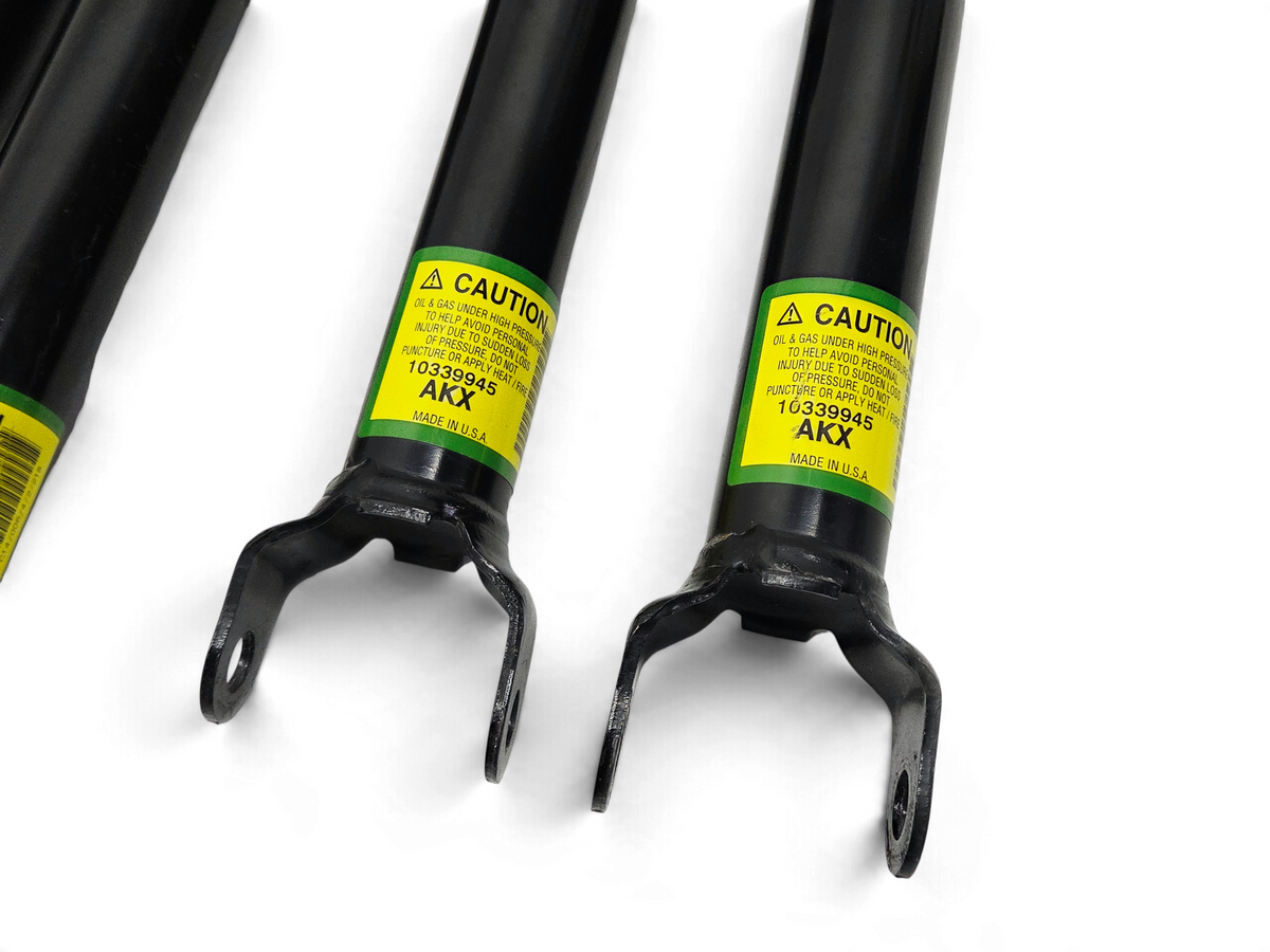 Send it Auto Parts OEM GM front and rear shocks for 2004 Corvette C5 Z06 with yellow caution labels