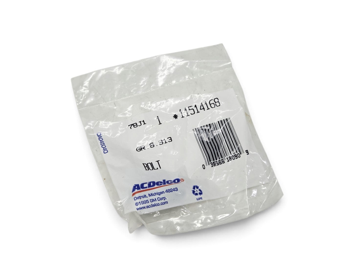 Send it Auto Parts OEM GM 11514168 plenum bolt in original ACDelco packaging for 1990-1995 Corvette C4 ZR-1