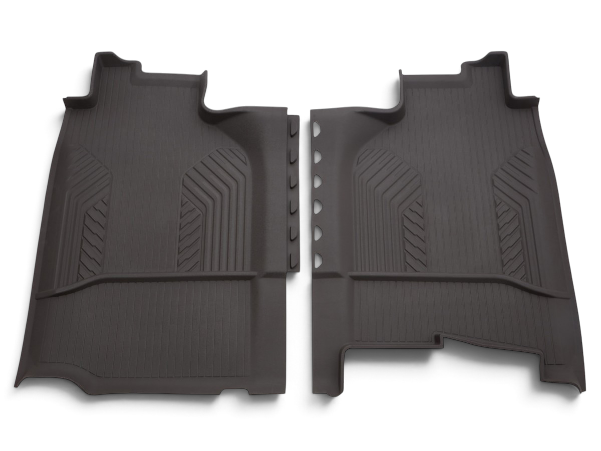 Send it Auto Parts dark atmosphere all-weather floor liners for Silverado and Sierra crew cab trucks