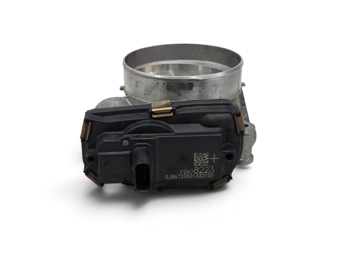Send it Auto Parts ACDelco GM fuel injection throttle body part 12678223 with black plastic housing and metal intake