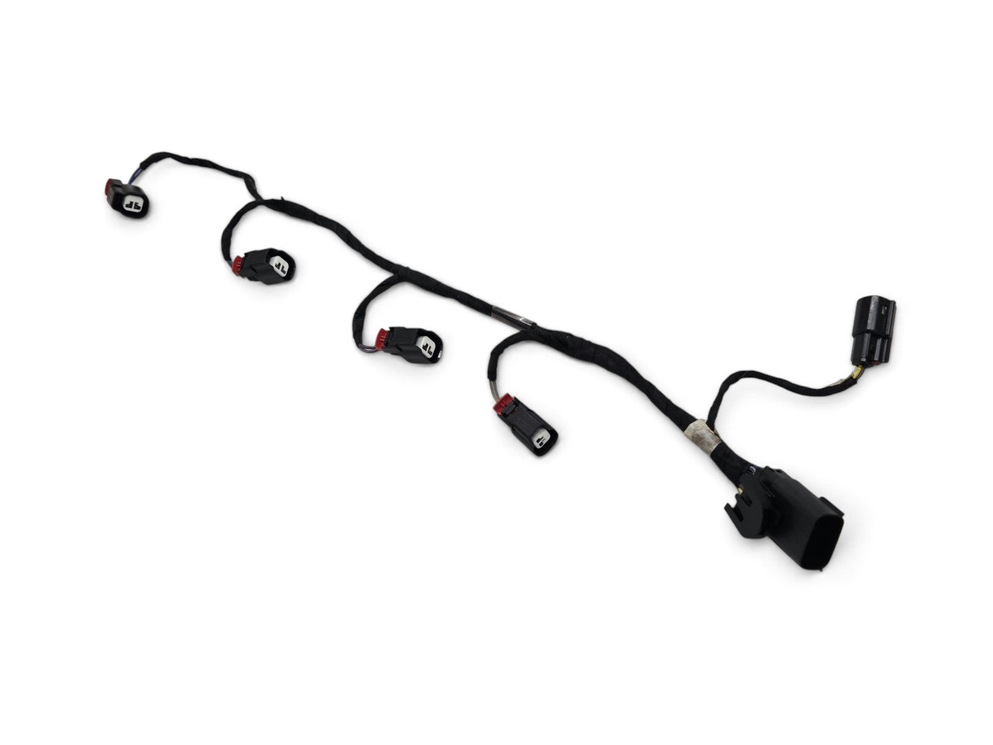 Send it Auto Parts OEM right fuel injector harness for GM L84, L87, and L8T engines with black wiring and connectors.