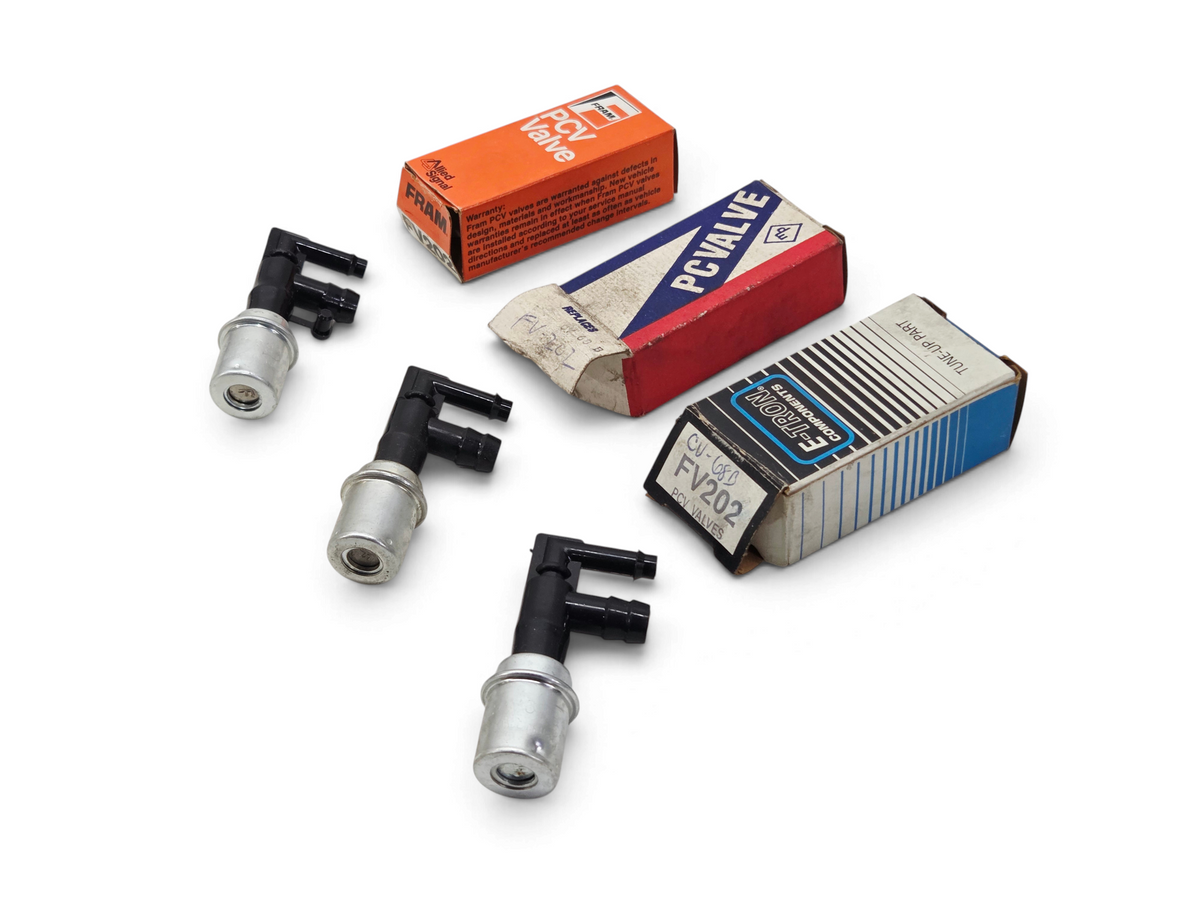 Send it Auto Parts lot of three FV202 PCV valves with original branded packaging boxes