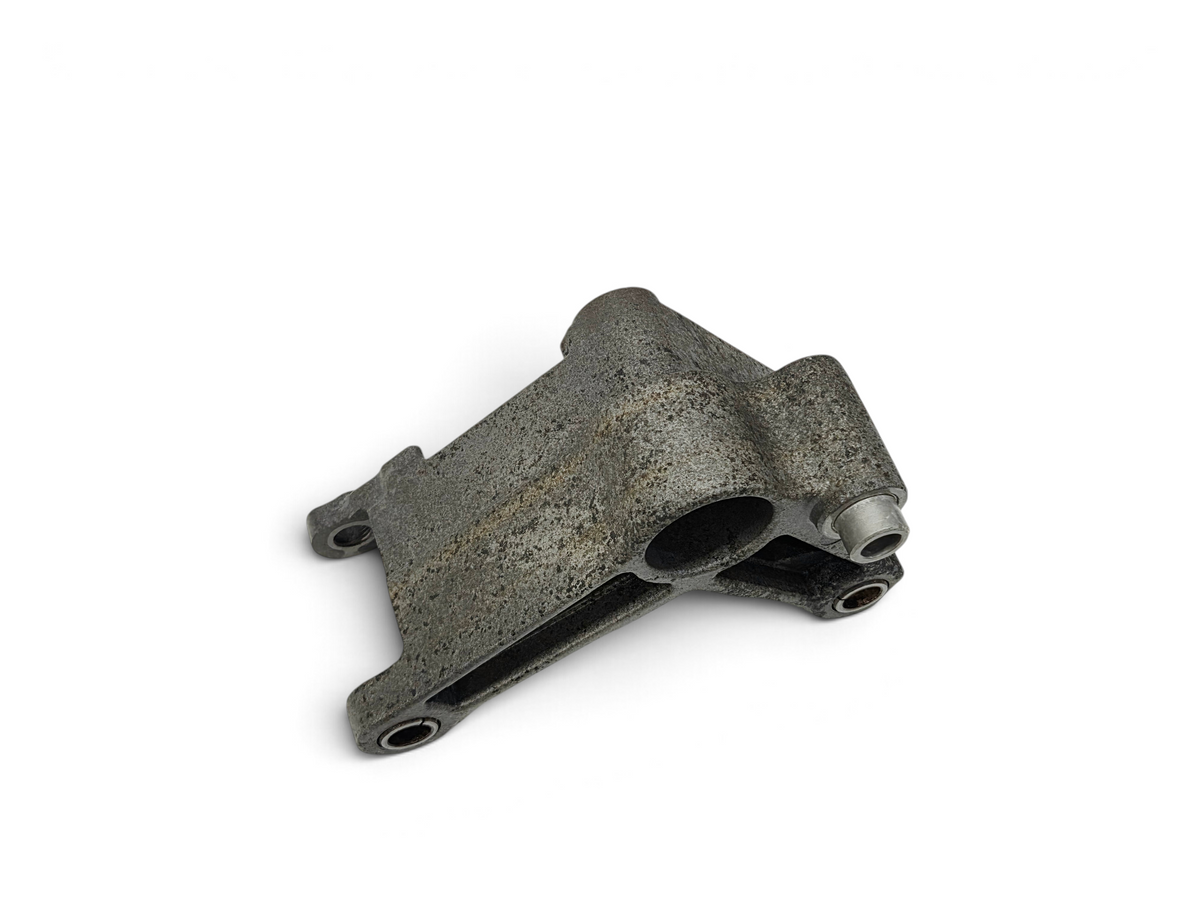 Send it Auto Parts genuine OEM GM alternator bracket for Pontiac G8 and Chevy Caprice SS, grey cast metal finish.