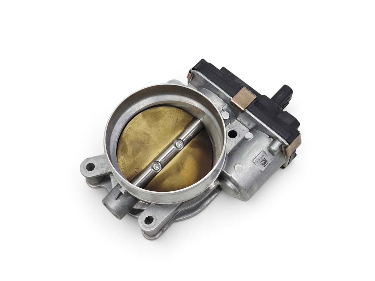 Send it Auto Parts genuine OEM GM fuel injection throttle body for LT engine series, silver metal with brass plate