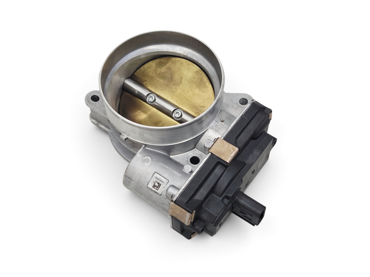 Send it Auto Parts genuine OEM GM fuel injection throttle body for LT engine series, silver metal with brass plate