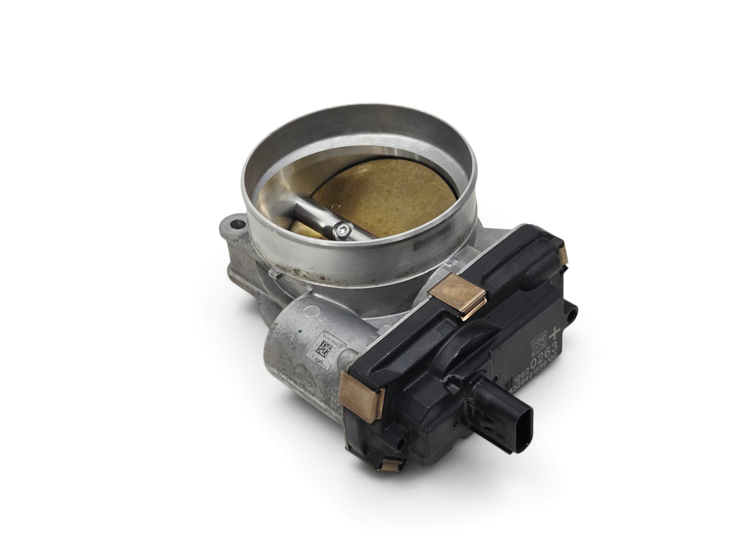 Send it Auto Parts ACDelco GM fuel injection throttle body, part 12620263, showing metal housing and black sensor.