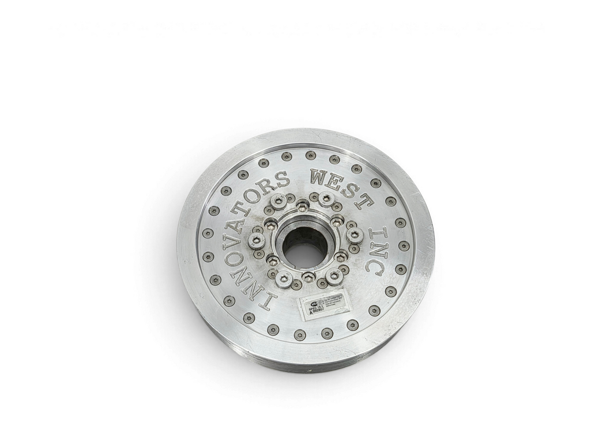Send it Auto Parts Innovators West 10 rib harmonic balancer 10% overdrive pulley for LS7 Corvette Z06 engines