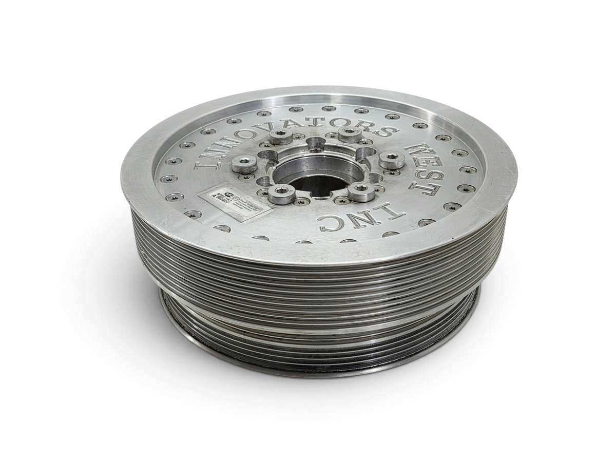 Send it Auto Parts Innovators West 10 rib harmonic balancer 10% overdrive pulley for LS7 engine