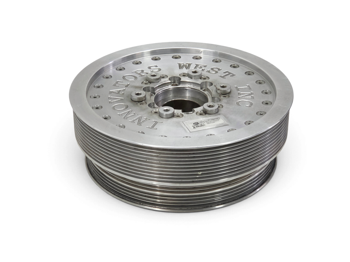 Send it Auto Parts Innovators West 10 rib harmonic balancer with 10% overdrive for LS7 Corvette Z06 engines