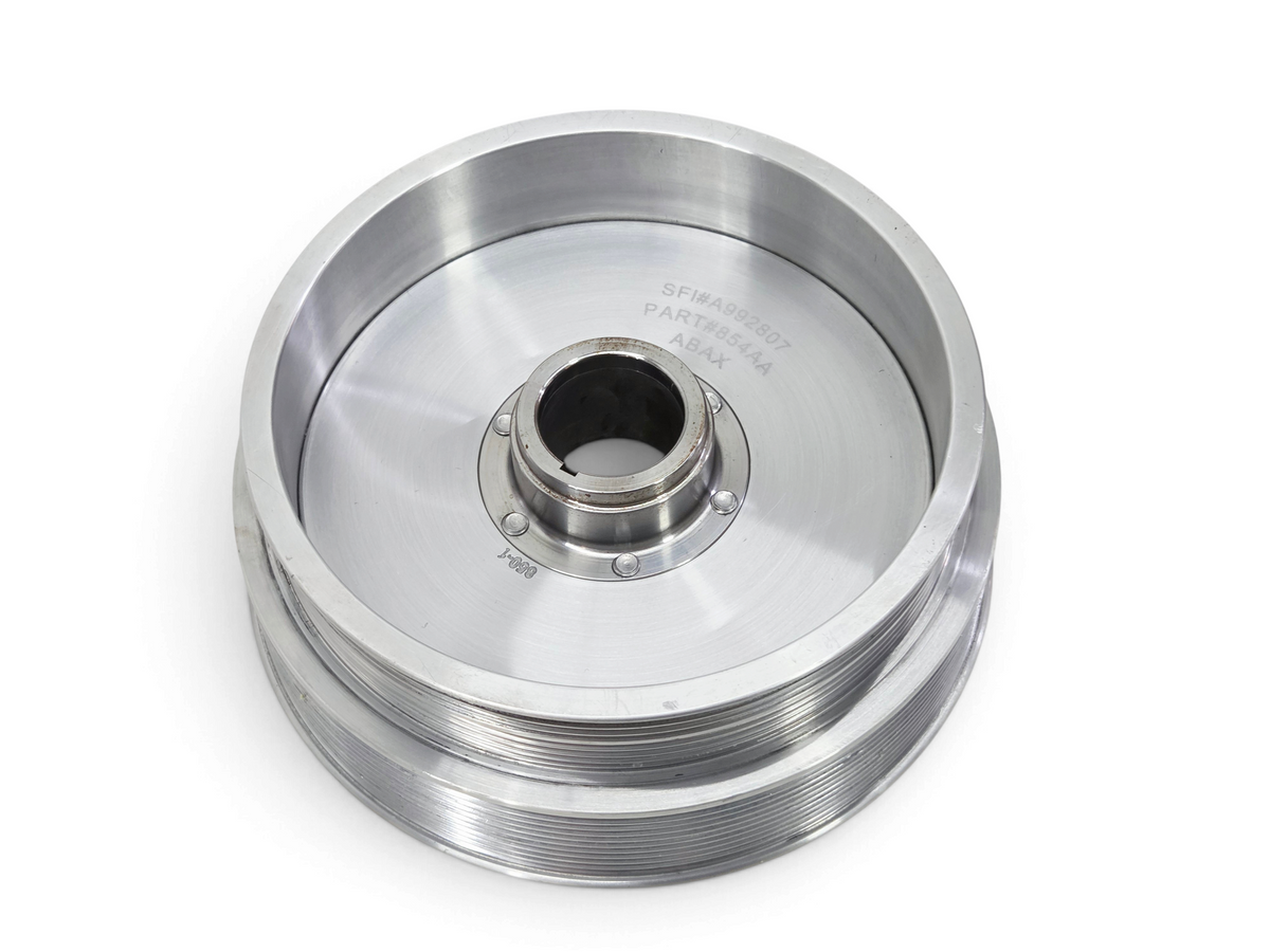 Send it Auto Parts Innovators West 10 rib harmonic balancer with 10% overdrive for Corvette Z06 LS7 engines.