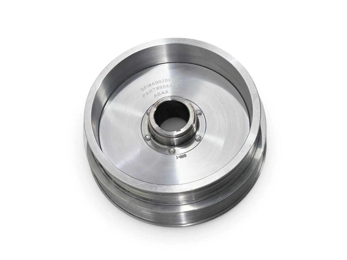 Send it Auto Parts Innovators West 10-rib harmonic balancer 10% overdrive pulley for LS7 Corvette Z06 engines