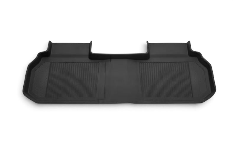 Send it Auto Parts jet black second row all-weather floor liner for Traverse, Acadia, and Enclave vehicles.