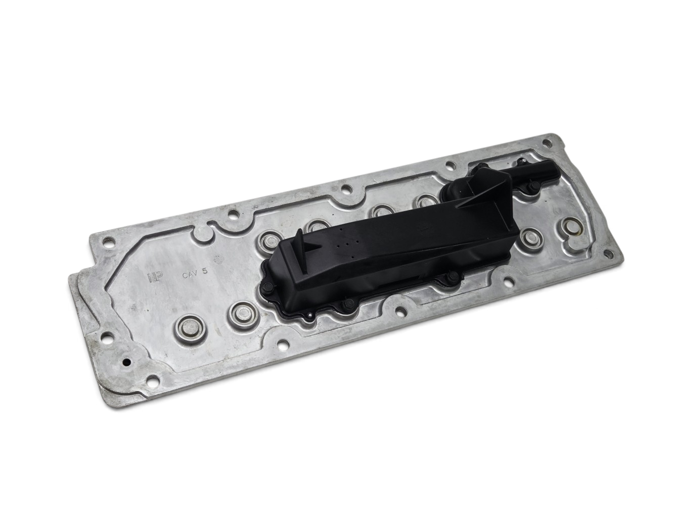 Send it Auto Parts OEM GM LS engine valley cover block off plate with black breather for Gen III to IV conversions