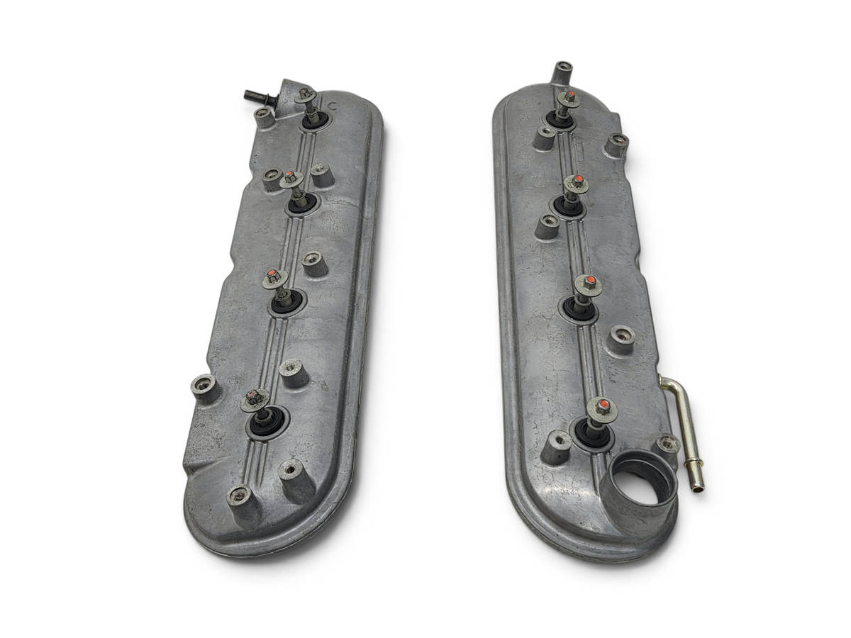 Send it Auto Parts OEM LS Gen IV 4.8 5.3 6.0 rocker arm valve covers with bolts, grey metal finish