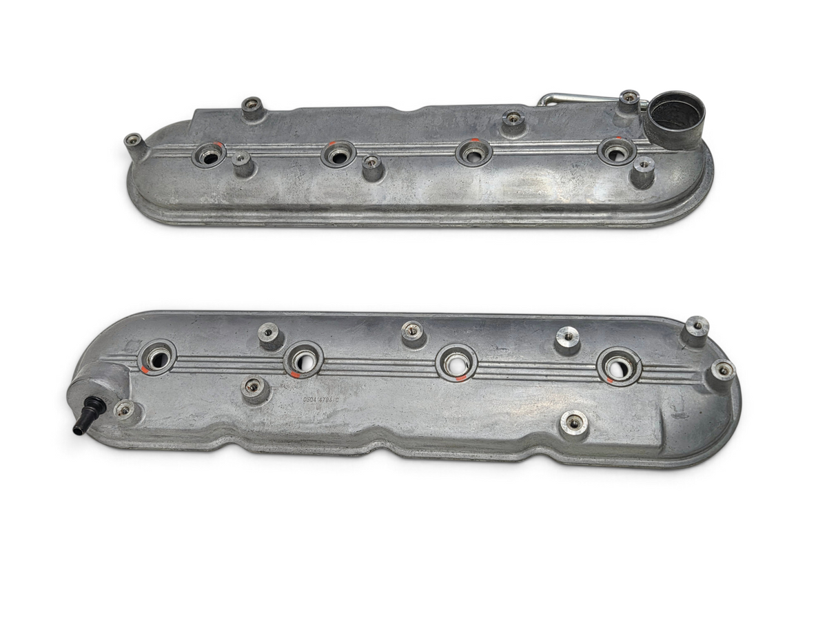 Send it Auto Parts OEM GM LS Gen IV rocker arm valve covers in silver metal with mounting bolts included