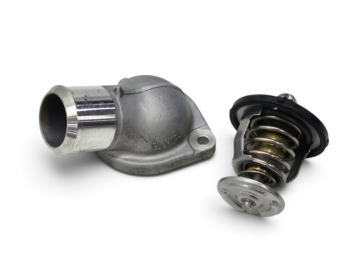 Send it Auto Parts OEM GM LS truck and LS3 thermostat housing and water neck assembly for 2007 and newer engines.