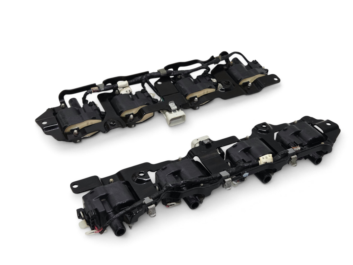 Send it Auto Parts OEM GM ignition coil brackets with coils and wiring harness for LS1 and LS6 V8 engines.