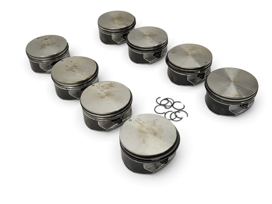 Send it Auto Parts set of 8 OEM GM 6.2L LS3 L92 L99 flat top pistons with pins and clips for V8 engines