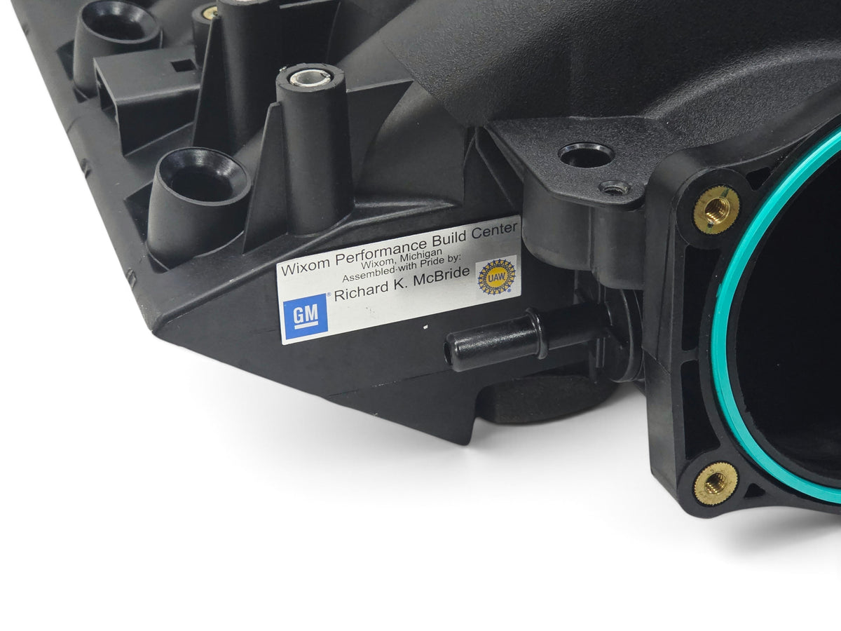 Send it Auto Parts OEM GM 12602477 LS3 6.2L intake manifold with Wixom Performance Build Center label
