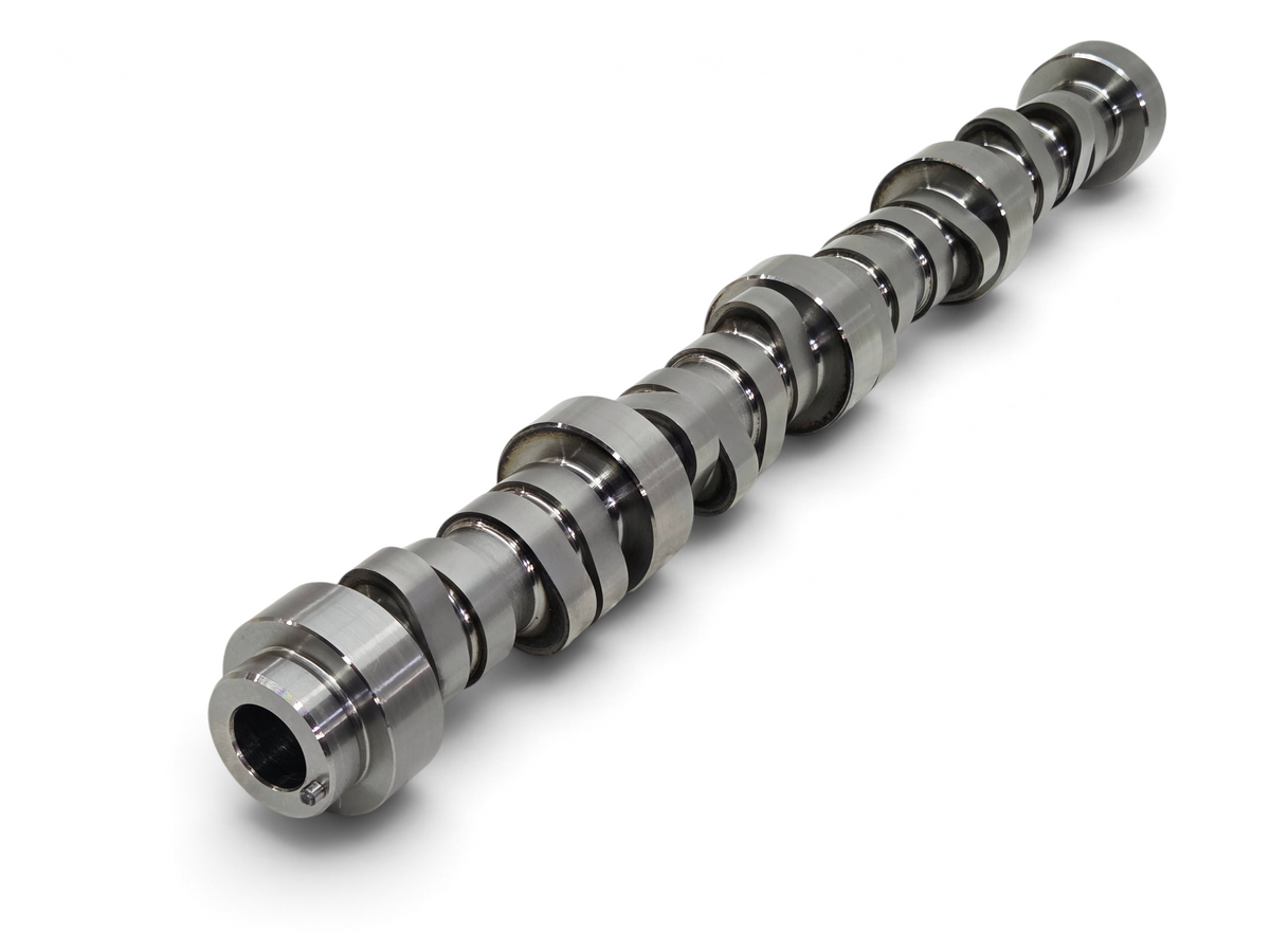 Send it Auto Parts OEM GM LS3 single bolt camshaft for 6.2L V8 engines, showing metallic finish and lobe design.