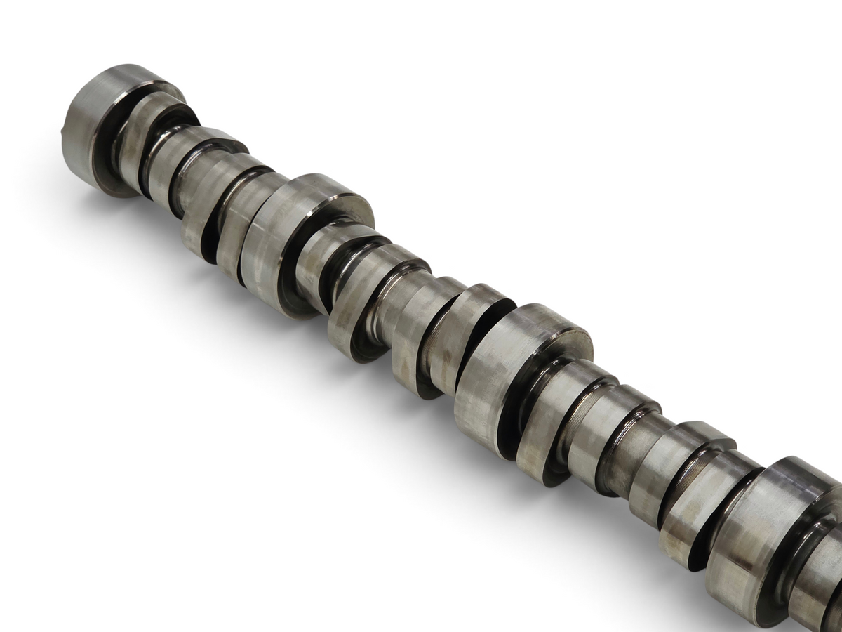 Send it Auto Parts OEM GM LS7 7.0L engine camshaft for Chevy Corvette C6 Z06 and Camaro Z/28, silver steel finish.