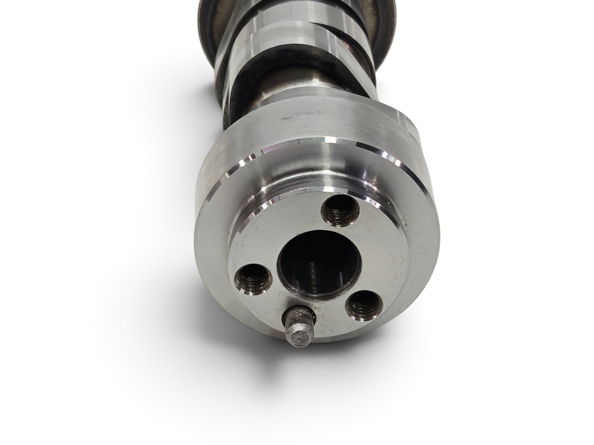 Send it Auto Parts OEM GM LS7 7.0L camshaft for Chevy Corvette Z06 and Camaro Z/28, showing the front mounting flange.