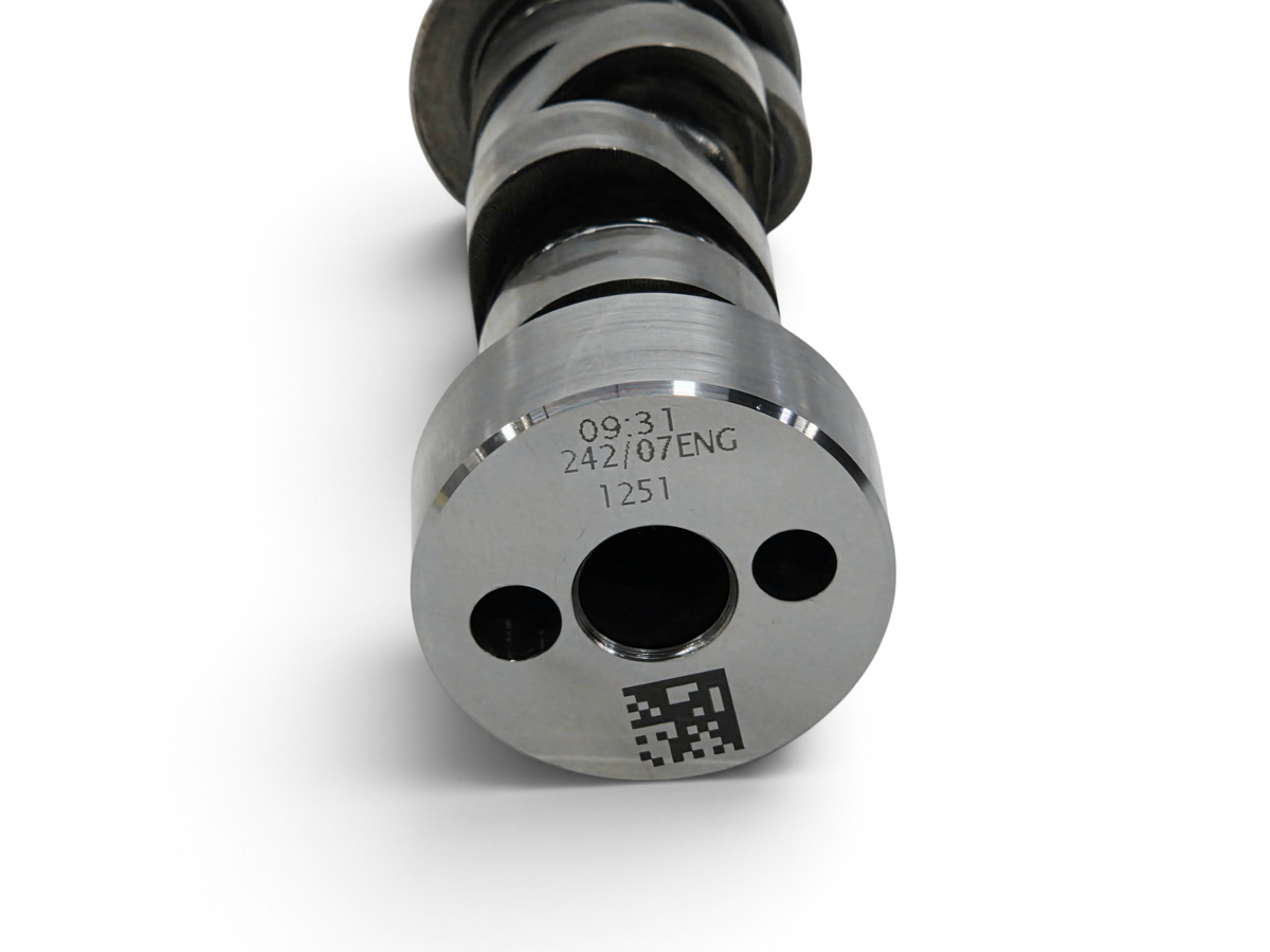Send it Auto Parts OEM GM LS7 7.0L camshaft for Chevy Corvette C6 Z06, showing part number 12571251 and markings.