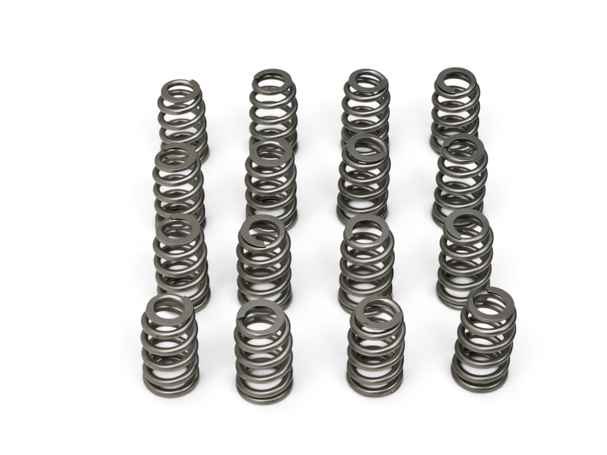 Send it Auto Parts set of 16 GM Performance LSX LS7 beehive valve springs with .650 max lift in grey steel finish