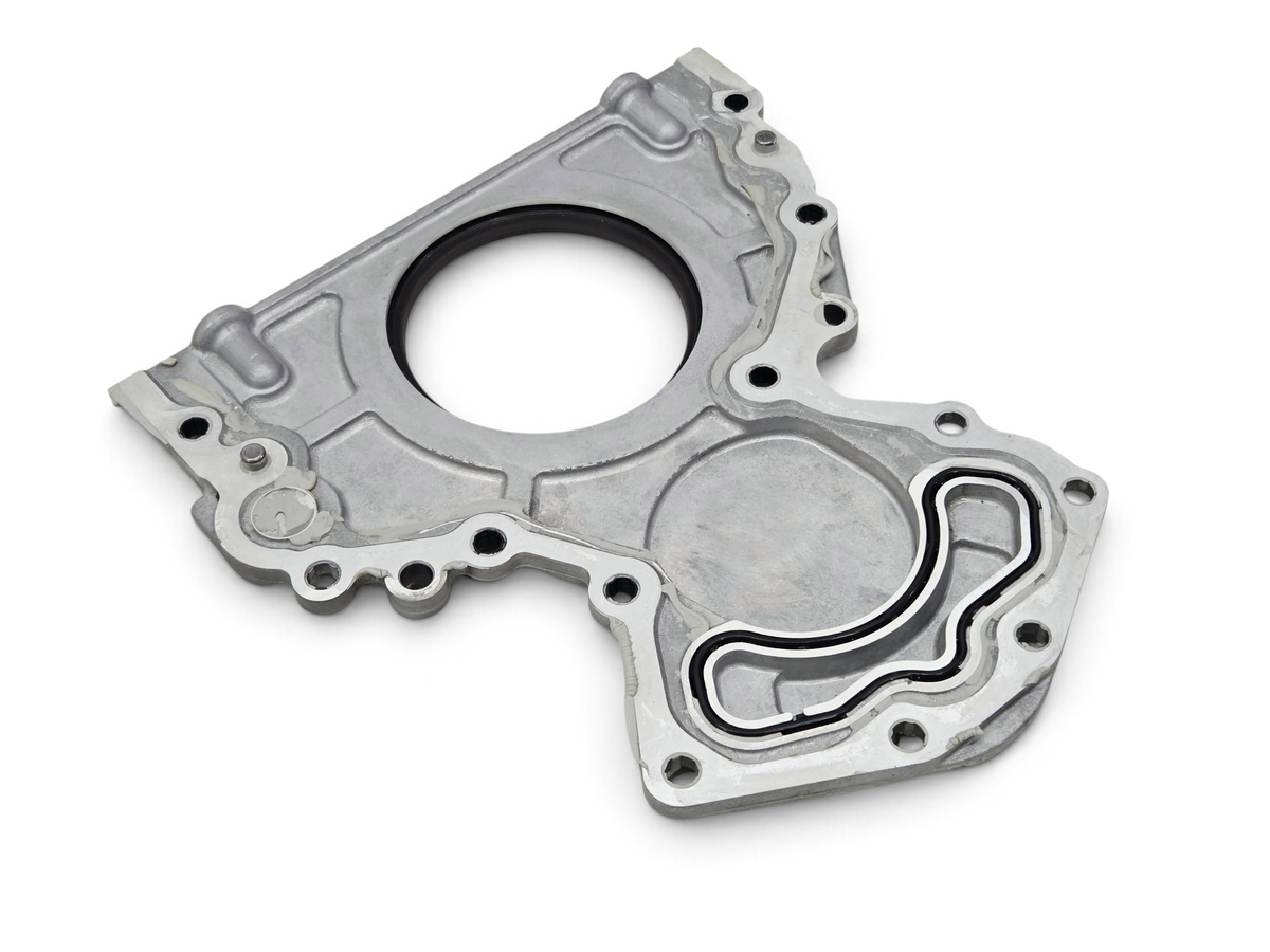 Send it Auto Parts OEM GM LT1 LT4 engine rear main seal retainer cover with integrated black rubber gaskets
