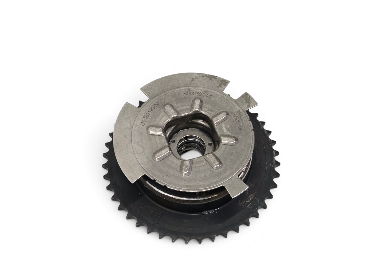 Send it Auto Parts OEM GM 6.2L LT4 camshaft VVT adjuster, locked cam phaser for Chevrolet and Cadillac engines.