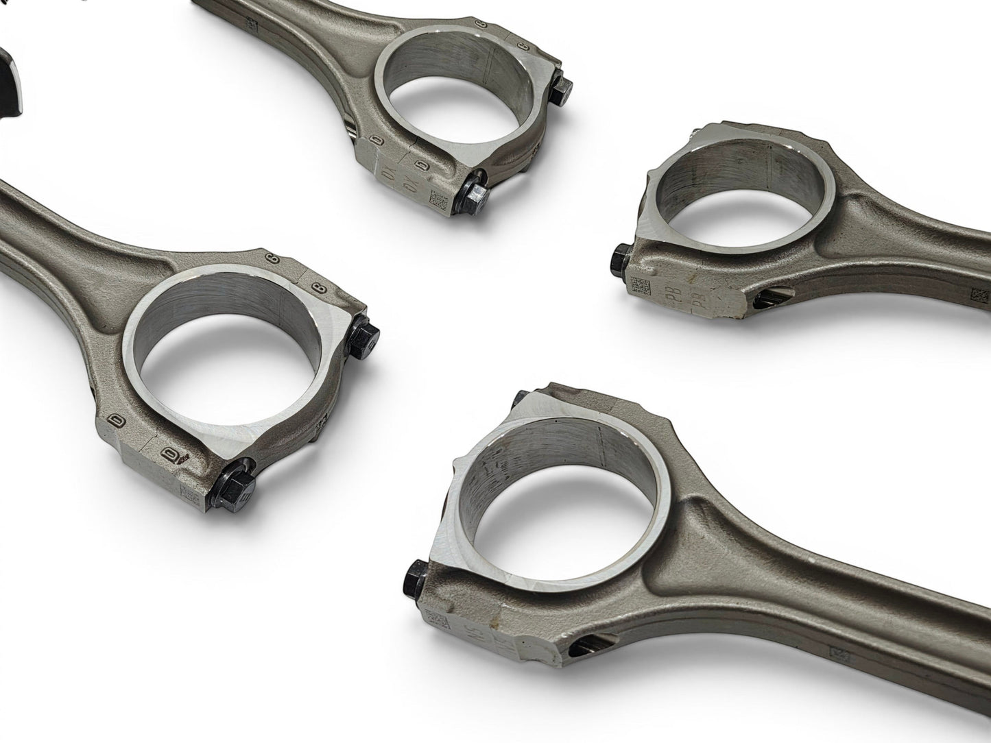 Send it Auto Parts OEM GM LT4 6.2L supercharged engine connecting rods with Pankl design on a white background