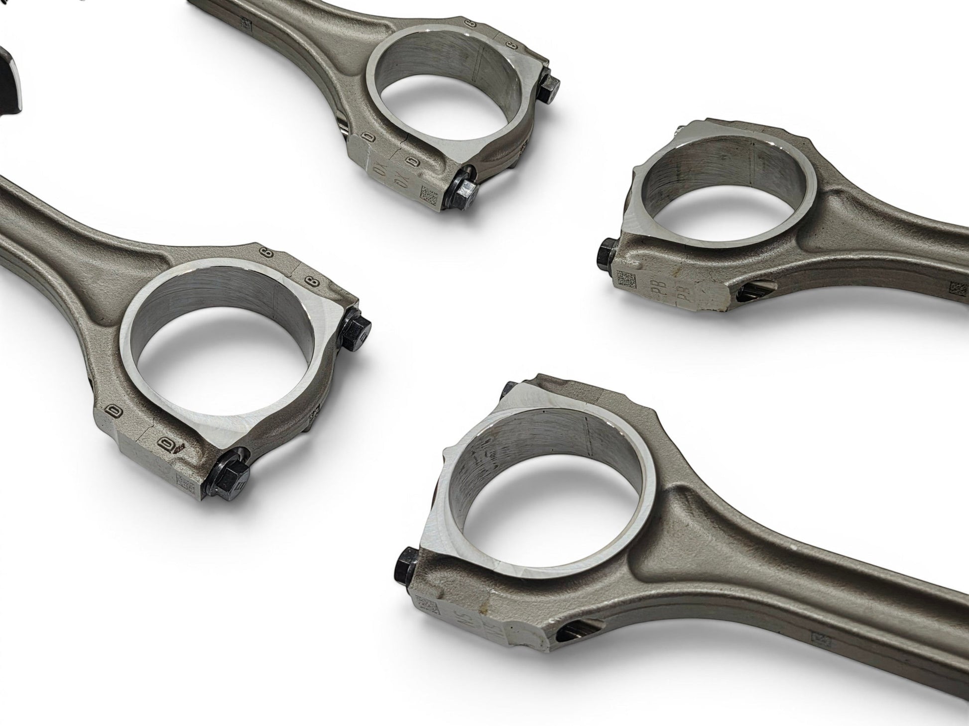 Send it Auto Parts OEM GM LT4 6.2L supercharged engine connecting rods with Pankl design on a white background