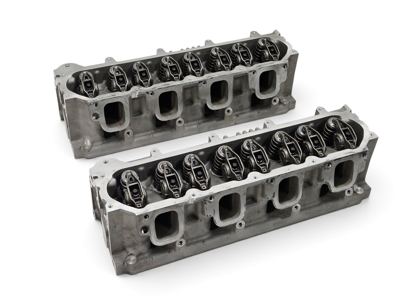 Send it Auto Parts pair of OEM GM LT4 6.2L cylinder heads with lash caps for Corvette and Camaro engines.