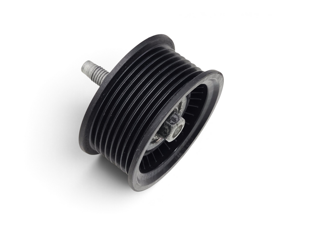 Send it Auto Parts OEM GM 12642705 idler pulley for 6.2L LT4 engines, featuring a black grooved design.