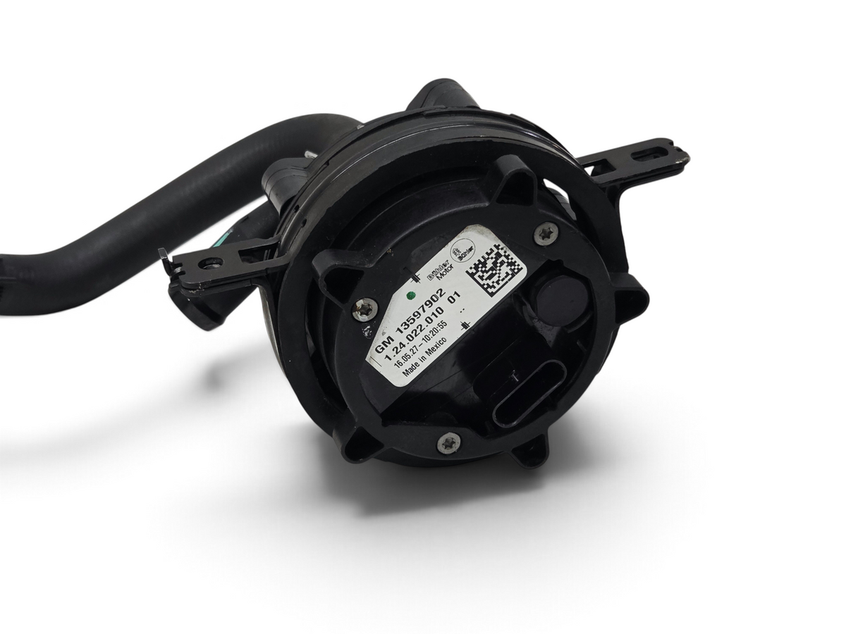 Send it Auto Parts OEM intercooler pump for LT4 Camaro ZL1 and Cadillac CTSV with attached hose and part label