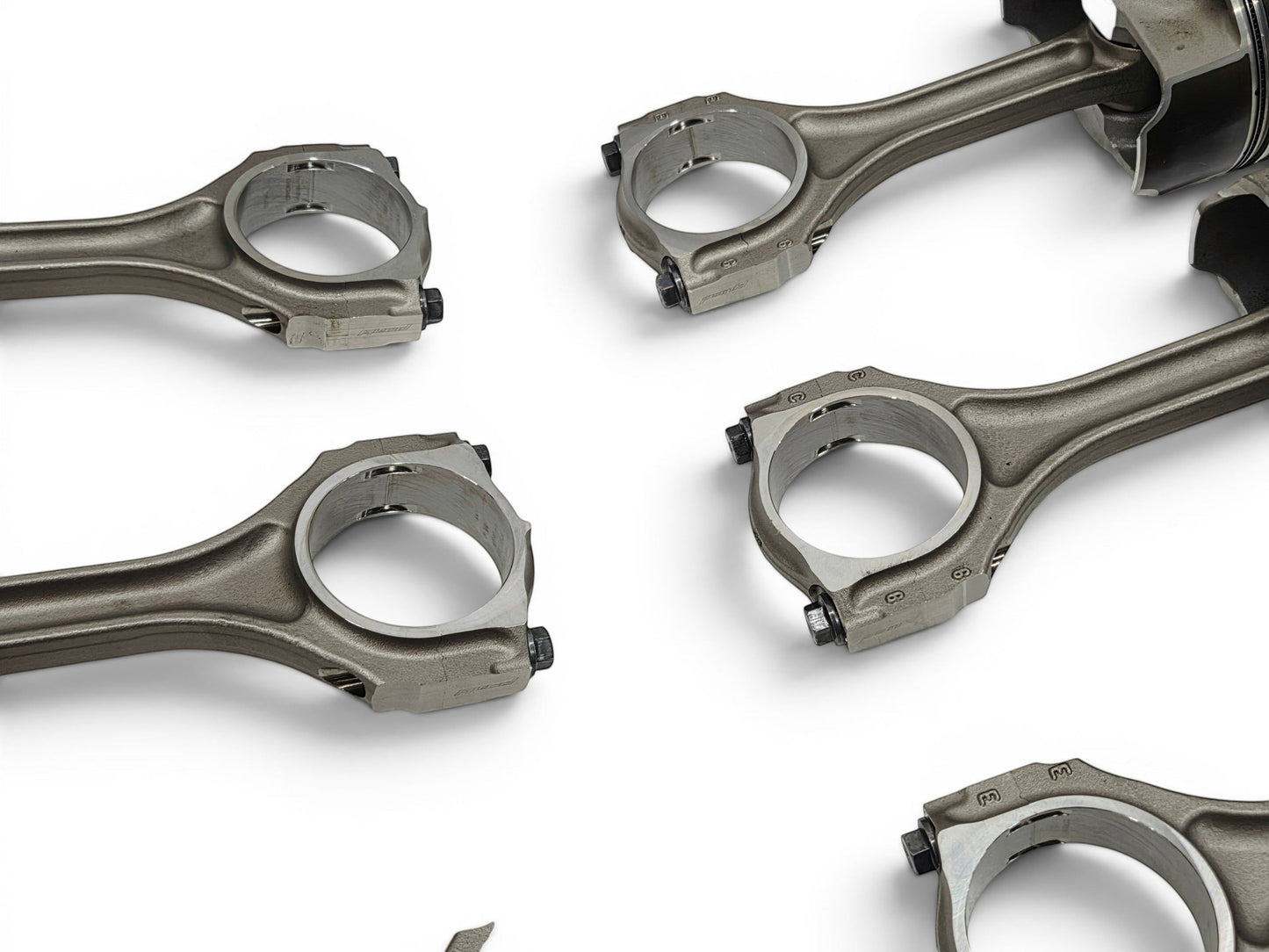 Send it Auto Parts OEM GM LT4 6.2L supercharged engine pistons and upgraded Pankl connecting rods set.