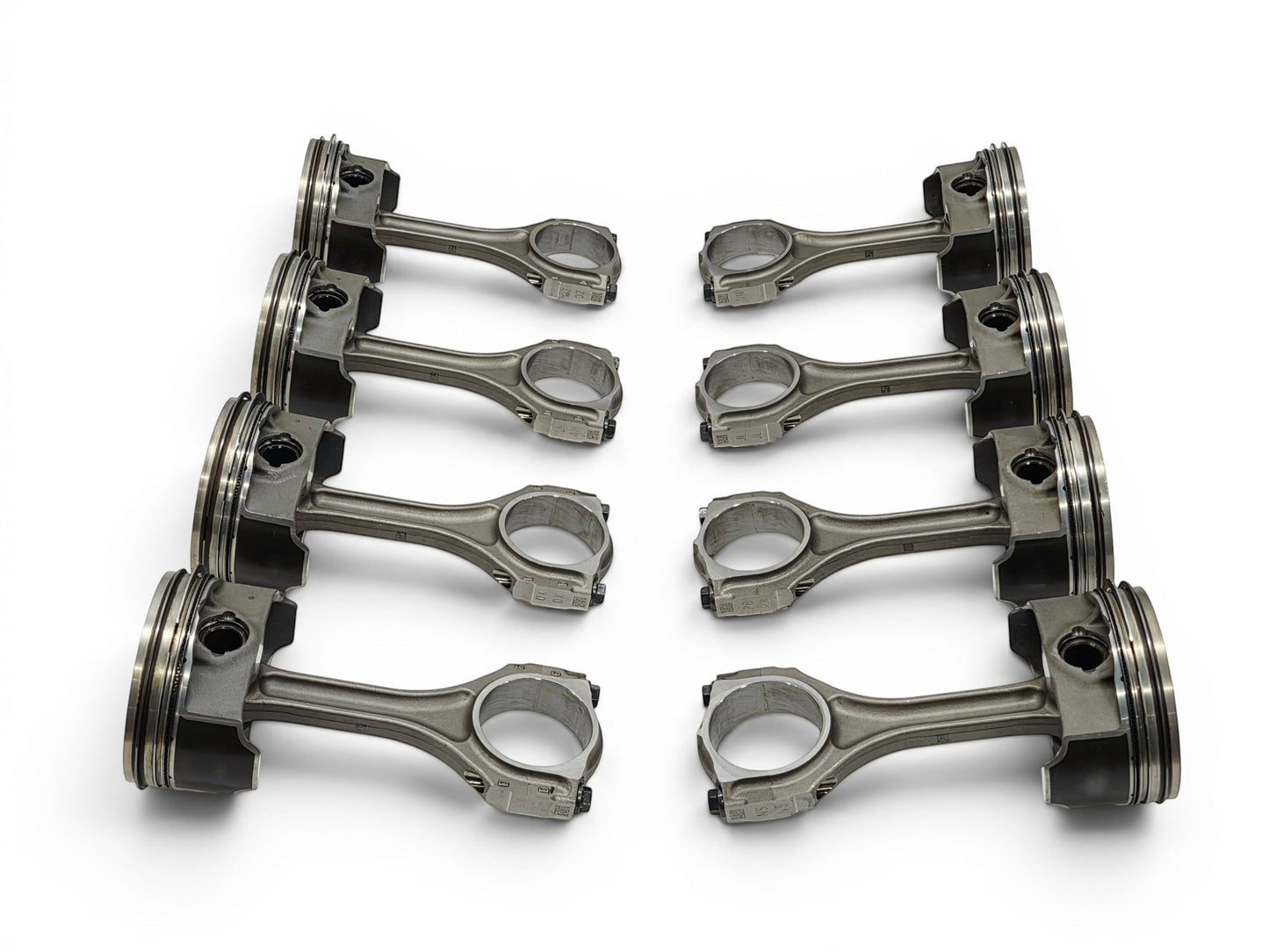 Send it Auto Parts OEM GM 6.2L LT4 supercharged pistons and upgraded Pankl connecting rods set of eight