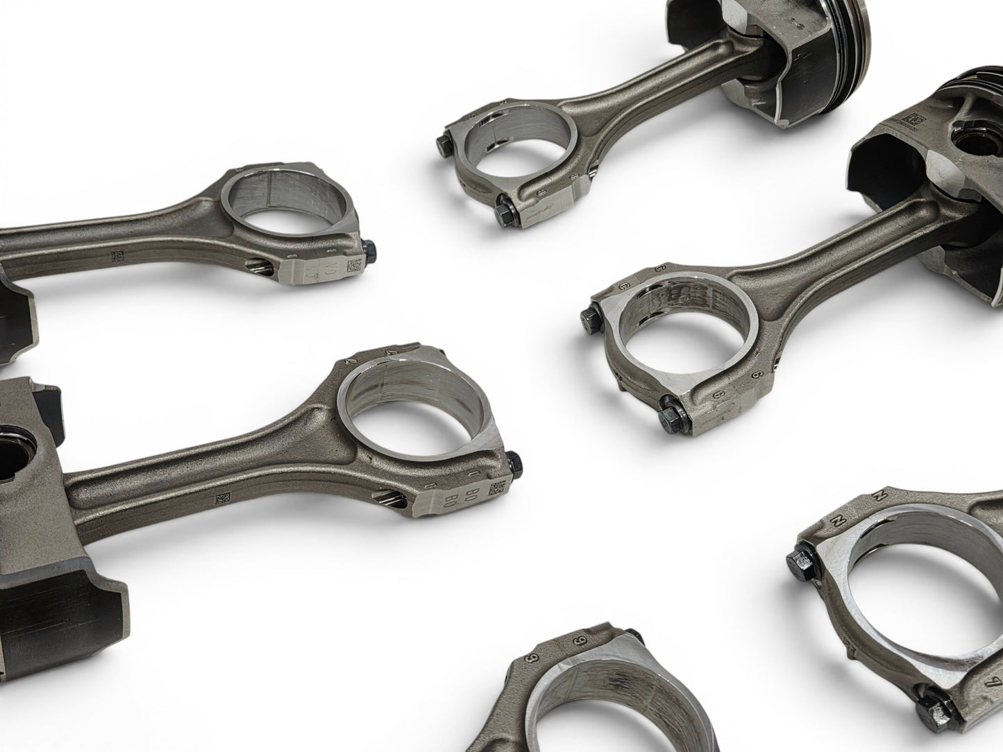 Send it Auto Parts OEM GM LT4 6.2L supercharged engine pistons and upgraded Pankl connecting rods set.