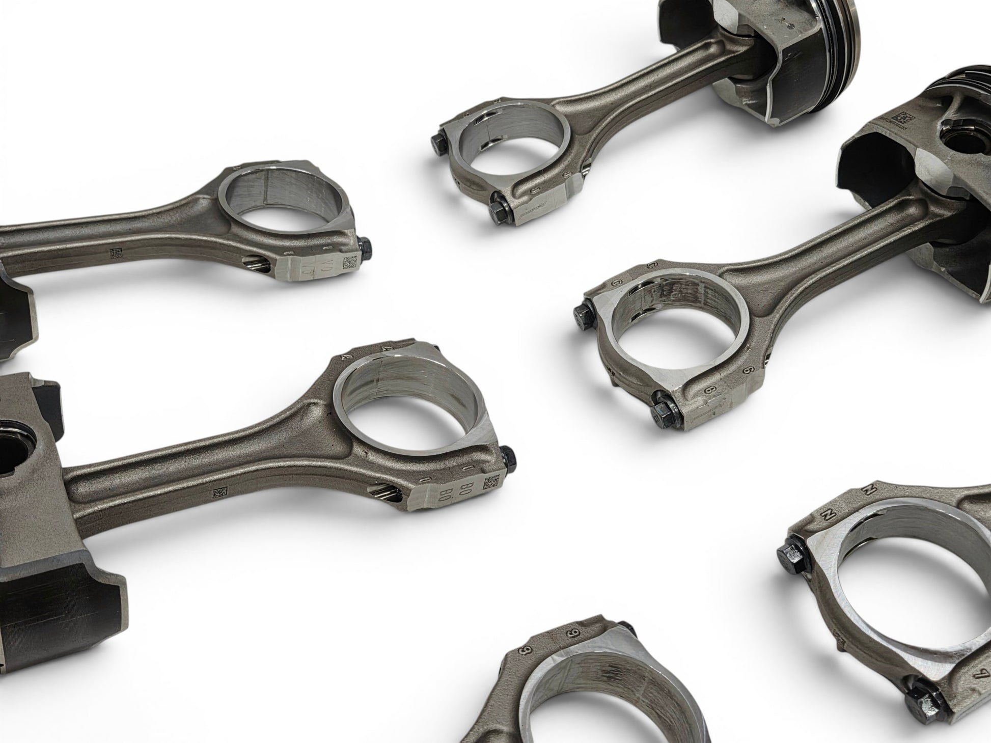 Send it Auto Parts OEM GM LT4 6.2L supercharged engine pistons and upgraded Pankl connecting rods set.