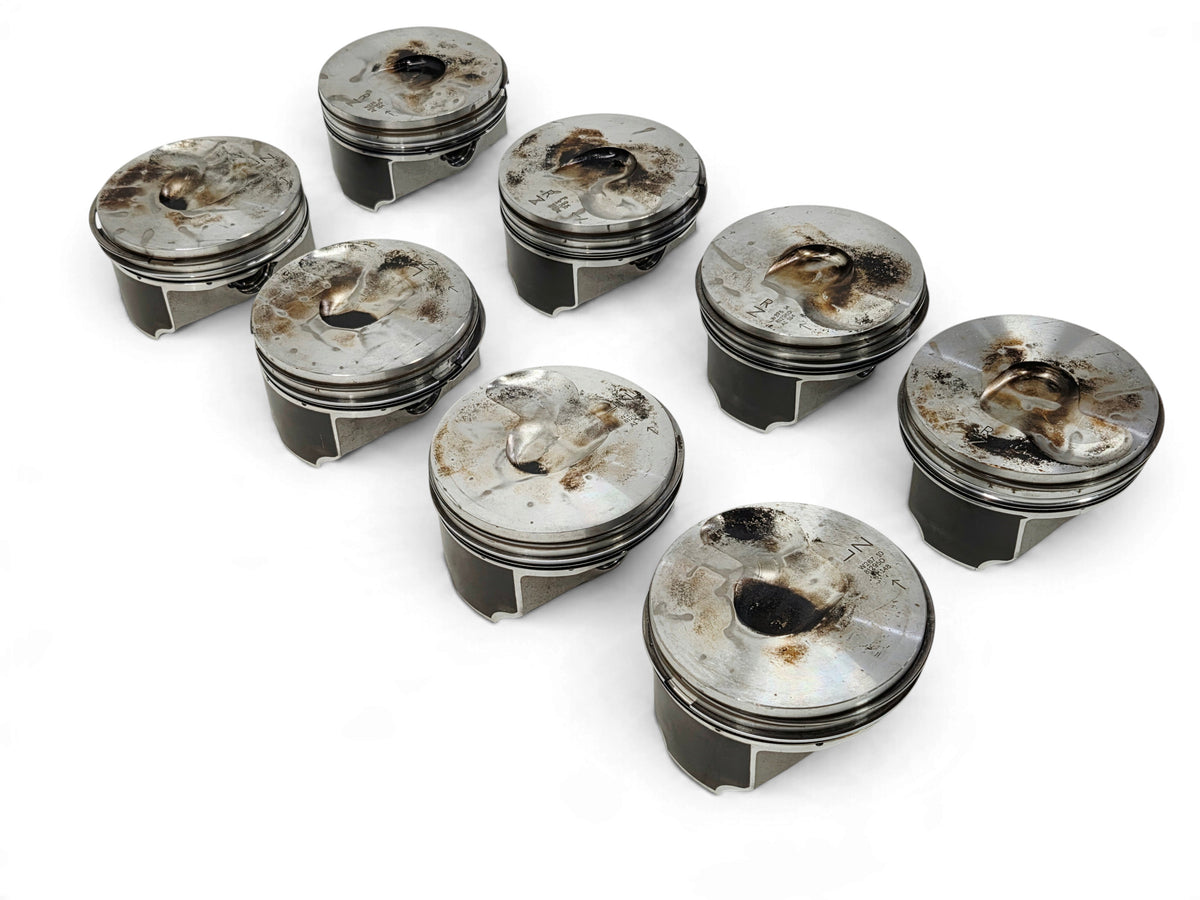 Send it Auto Parts set of 8 OEM GM LT4 6.2L supercharged engine pistons with pins and clips for Corvette and Camaro