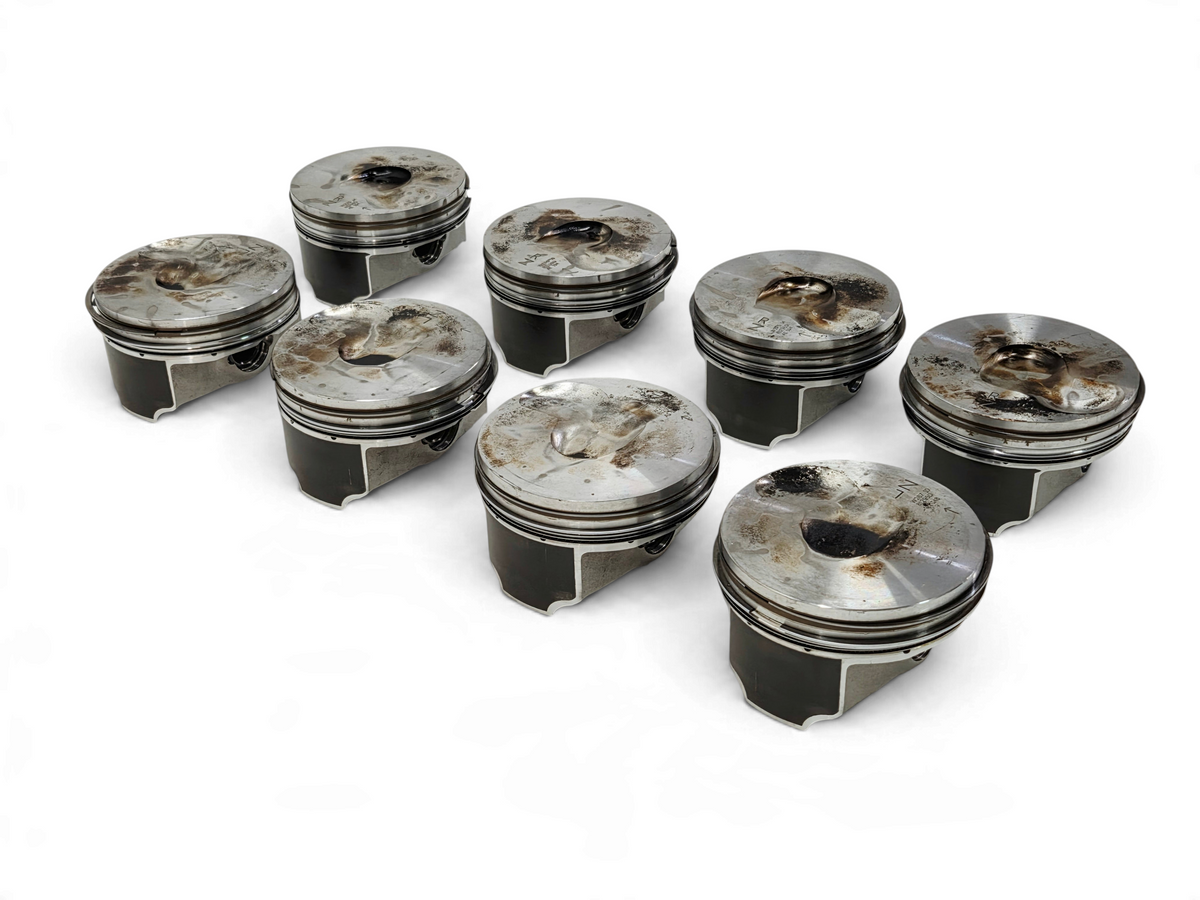 Send it Auto Parts set of 8 OEM GM LT4 6.2L supercharged engine pistons with pins and clips for Corvette and Camaro