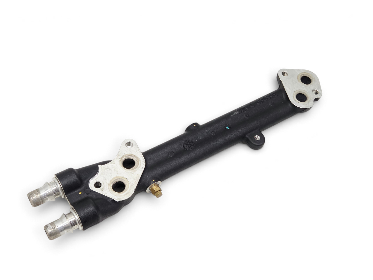 Send it Auto Parts OEM LT4 supercharger water manifold for Corvette, Camaro, and Cadillac CTS-V 6.2L V8 engines.