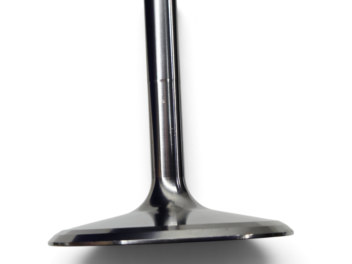 Send it Auto Parts OEM GM LT4 titanium intake valve for Gen V engines, showing metallic finish and stem detail.