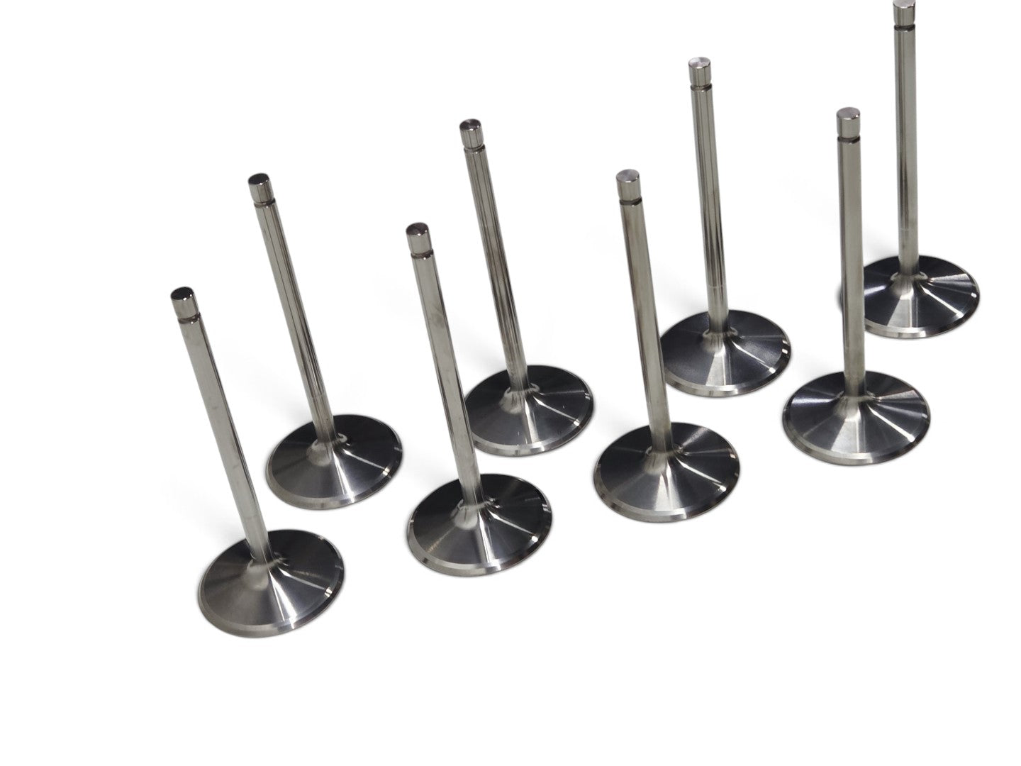 Send it Auto Parts set of 8 OEM GM Gen V LT4 titanium intake valves for Corvette, Camaro, and CTS-V engines.