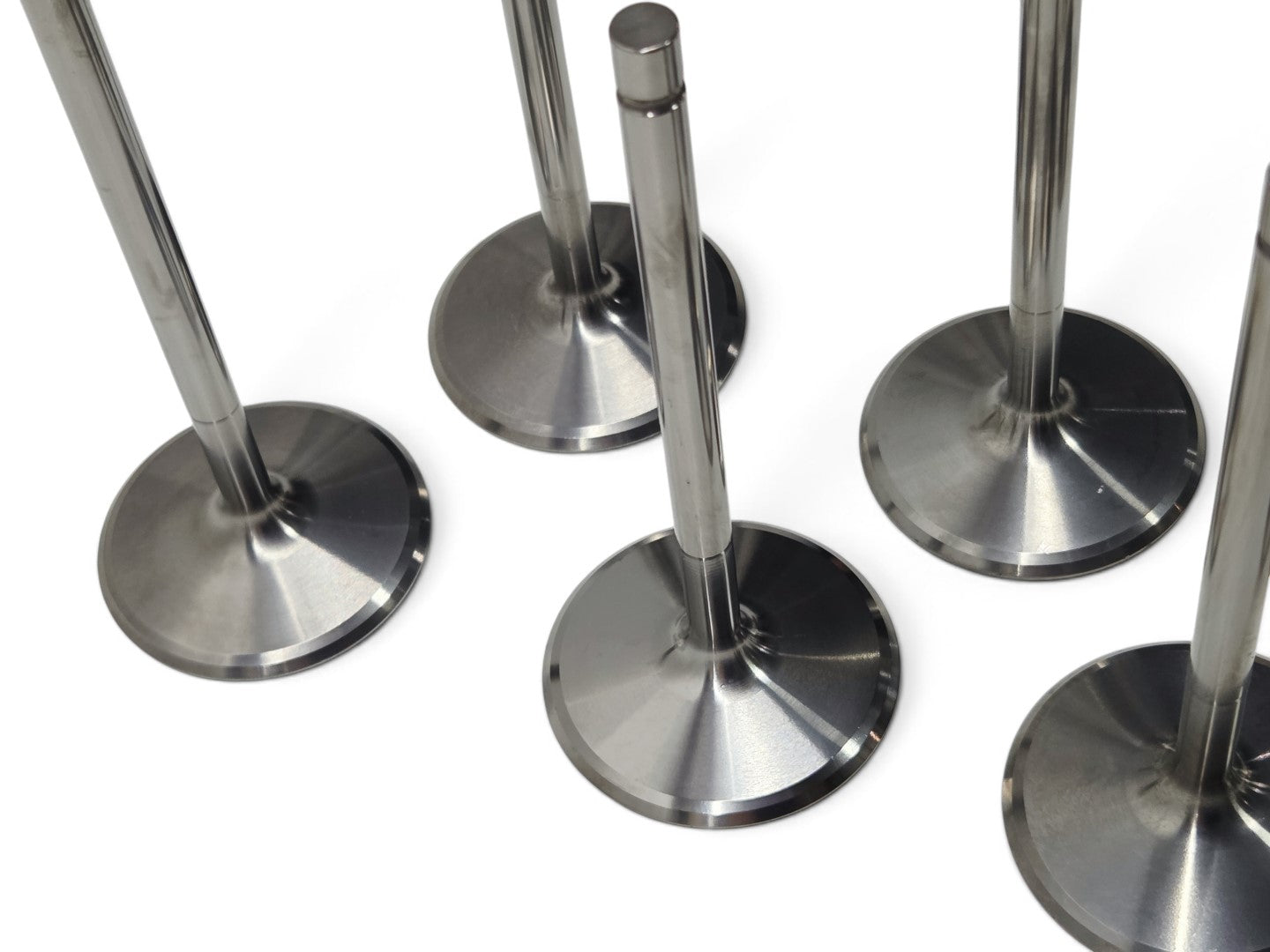 Send it Auto Parts set of 8 OEM GM Gen V LT4 titanium intake valves for Corvette, Camaro, and CTS-V engines.