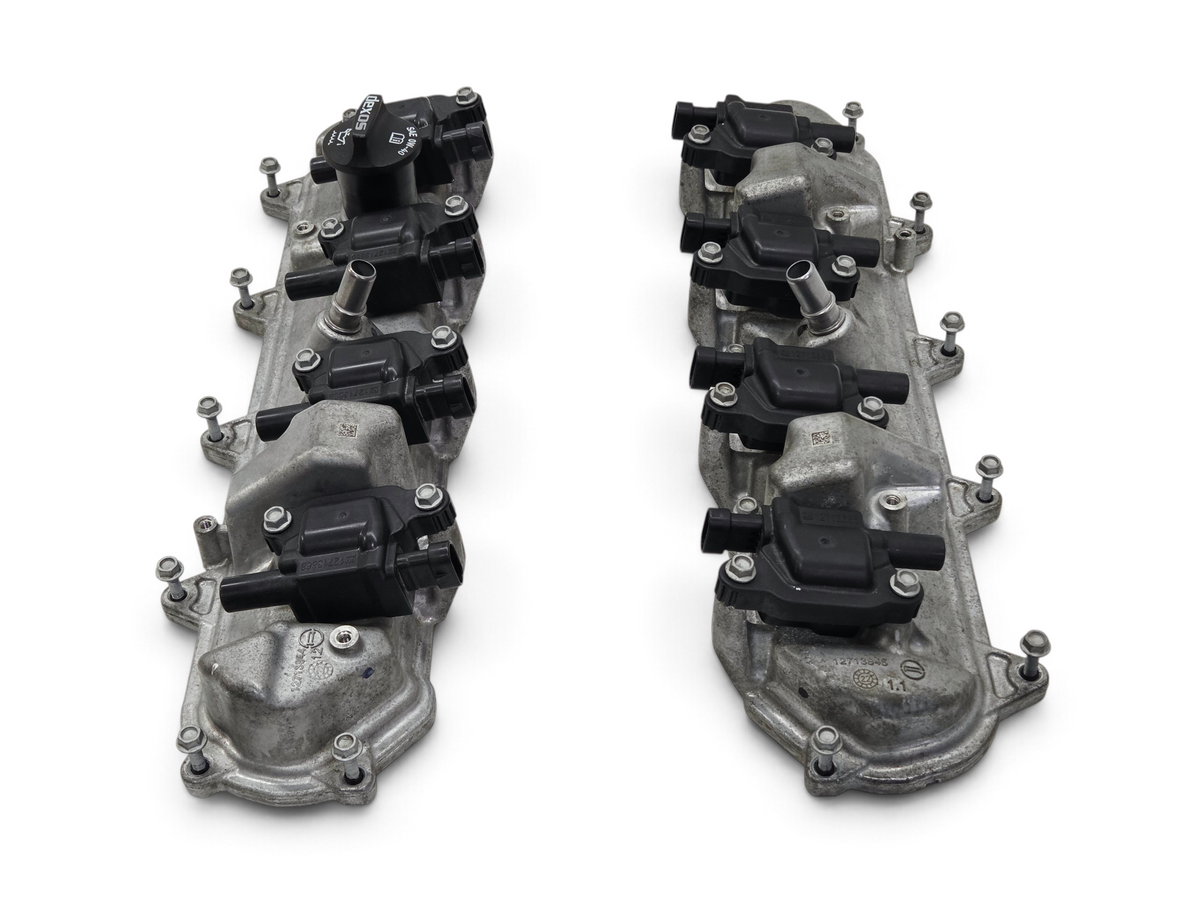 Send it Auto Parts OEM GM Gen V LT4 6.2L valve covers with ignition coils for Chevrolet Camaro and Cadillac CTS-V