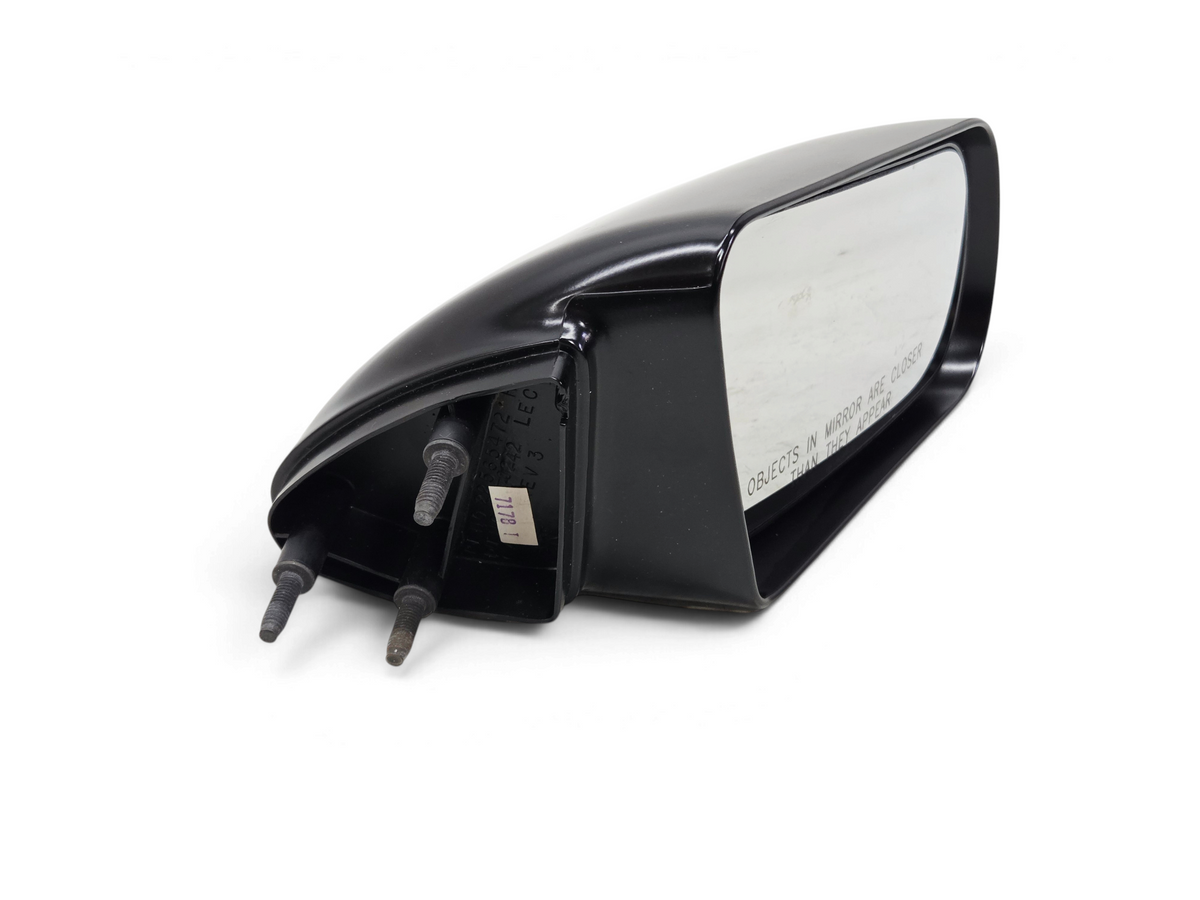 Send it Auto Parts OEM manual passenger side mirror for 1988-1994 Chevrolet Cavalier and Pontiac Sunbird in black.