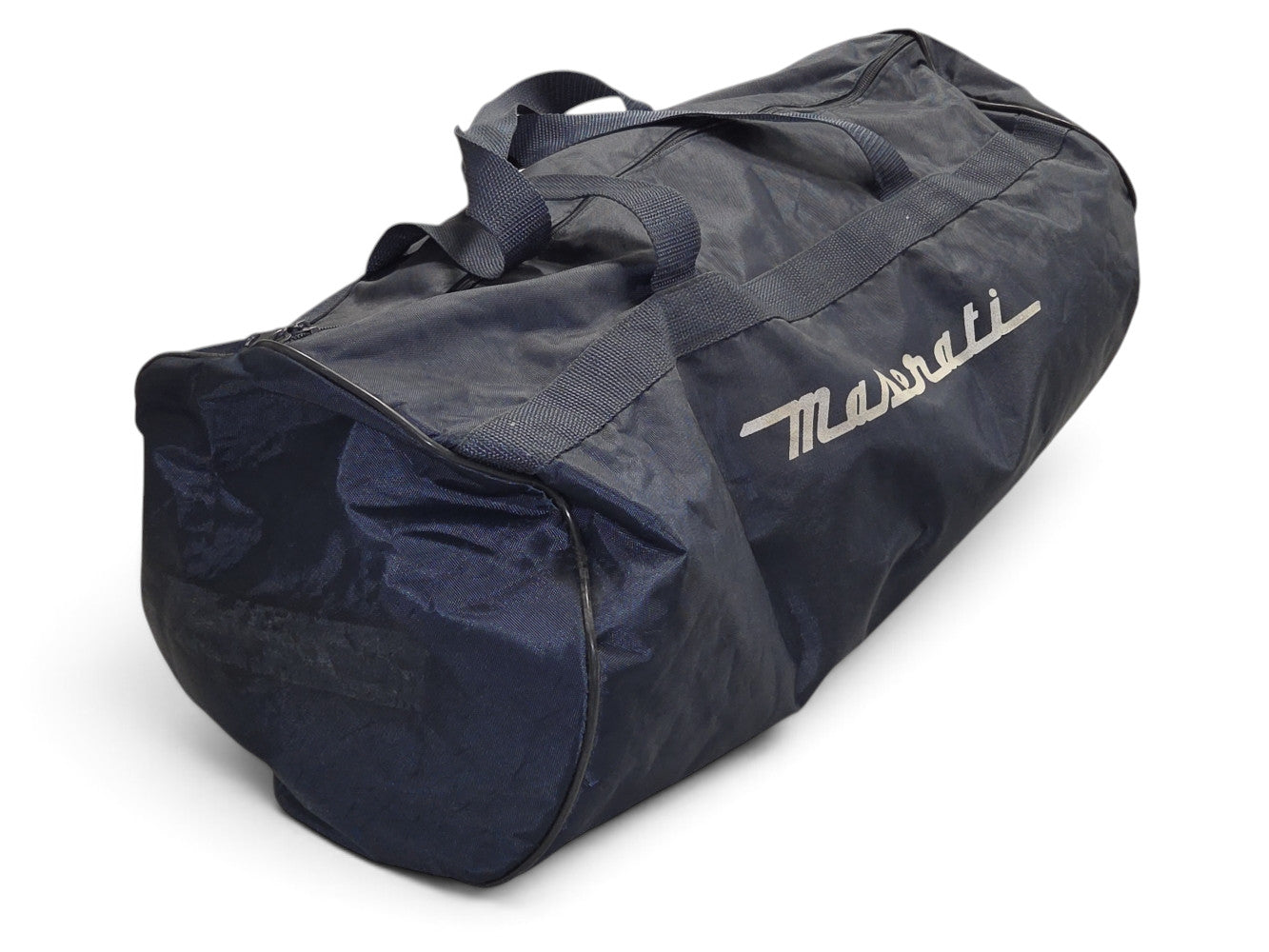 Send it Auto Parts blue Maserati GranTurismo indoor car cover storage bag with grey logo